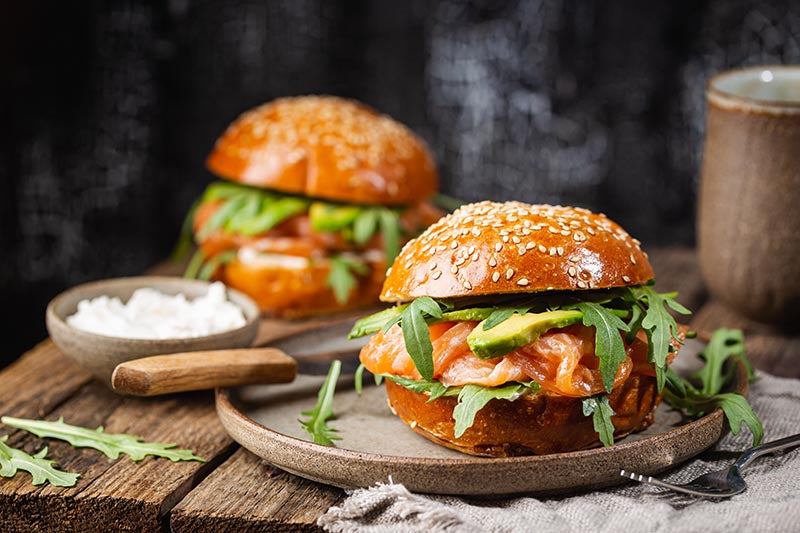 Panino Low Carb con Salmone Affumicato