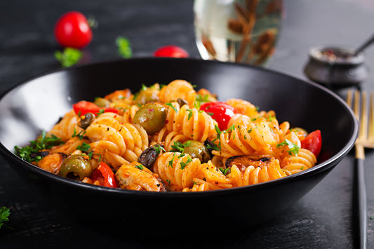 Fusilli Low Carb alla Mediterranea