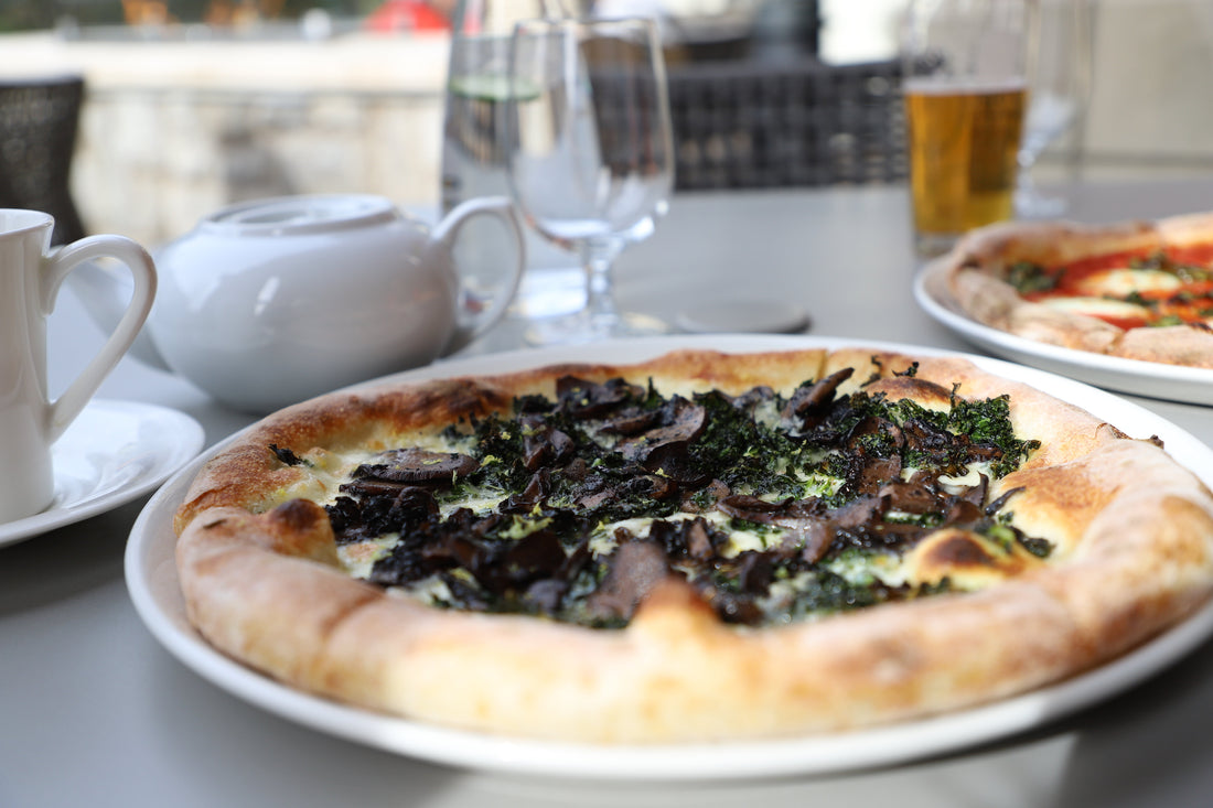 Pizza Low Carb Funghi e Spinaci